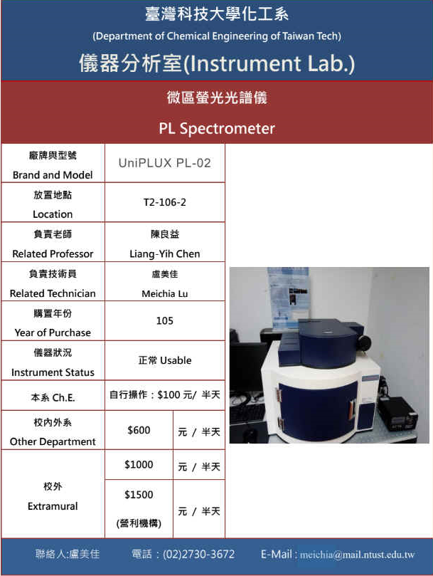 81 微區螢光光譜儀