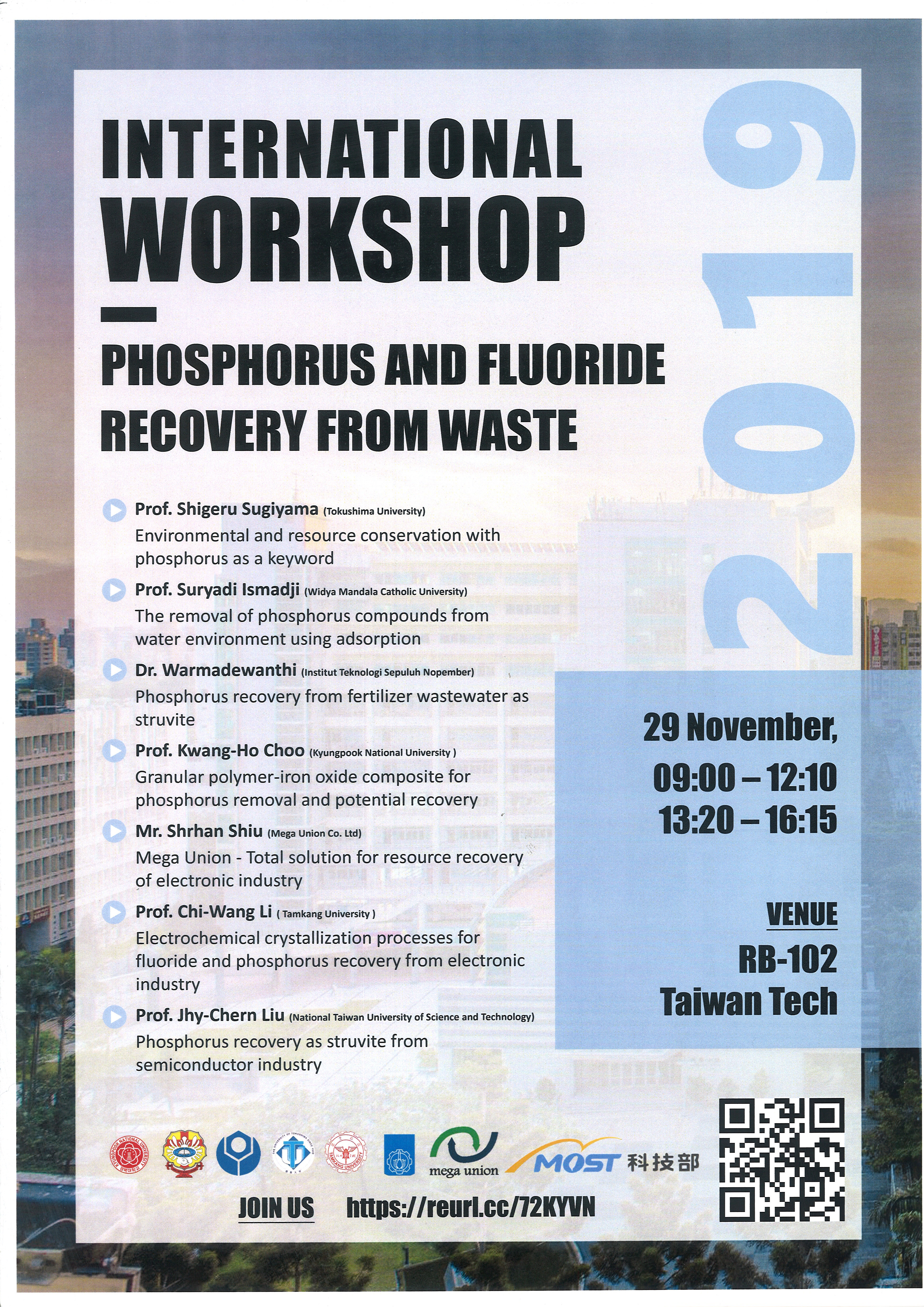 20191129 International Workshop-Phosphorus and Fluoride Recovery From Waste