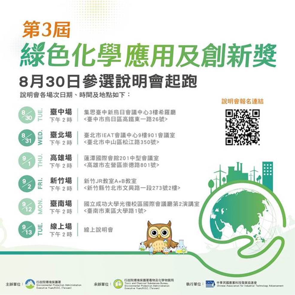 第3屆綠色化學應用及創新獎